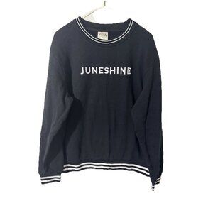 Juneshine Black Crewneck Sweatshirt Size XL‎